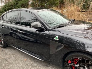  Alfa Romeo Giulia Quadrifoglio (QV) Fender Grill Frame Trim Kit - Carbon Fiber